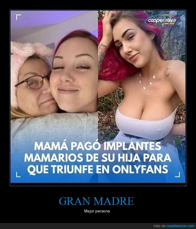 hija,implantes,madre,onlyfans,pagar