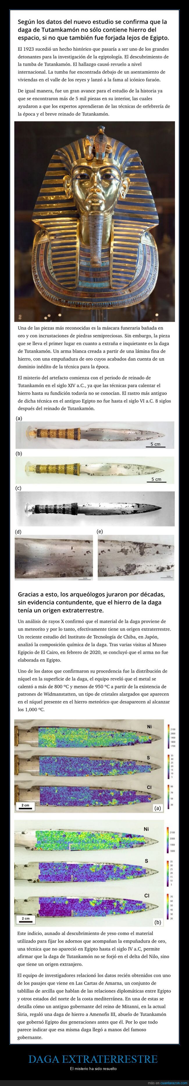 daga,extraterrestre,tutankamón