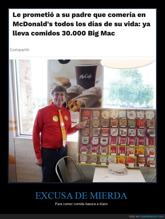 prometer,padre,comer,mcdonald's