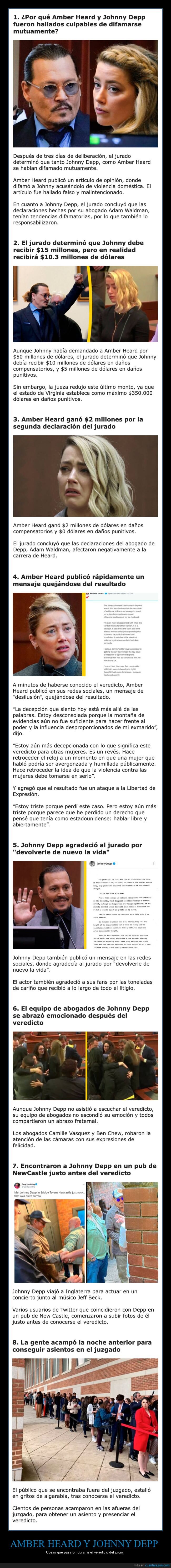 johnny depp,amber heard,juicio,veredicto