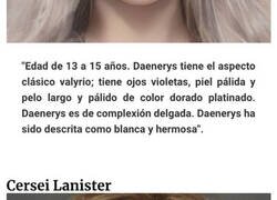 Enlace a Imágenes que muestran cómo deberían verse los personajes de «Juego de Tronos» según las descripciones en los libros