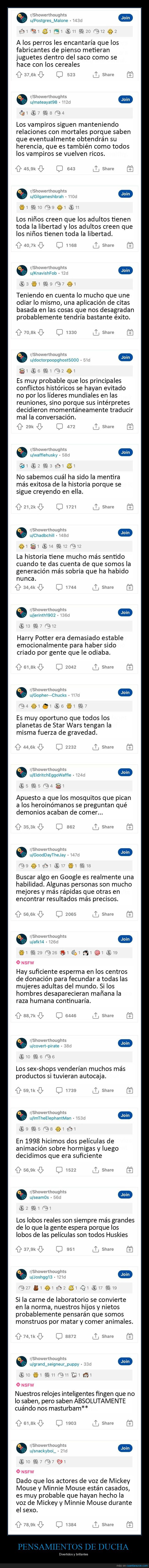 pensamientos de ducha,reflexiones