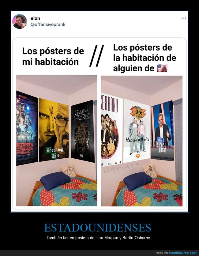 eeuu,habitación,pósters,series