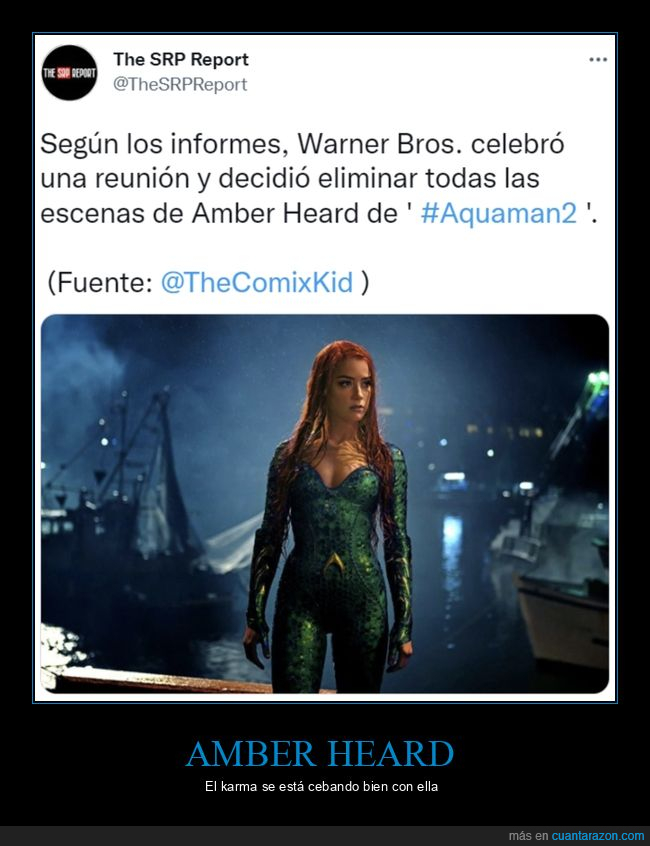 amber heard,eliminar,escenas,aquaman