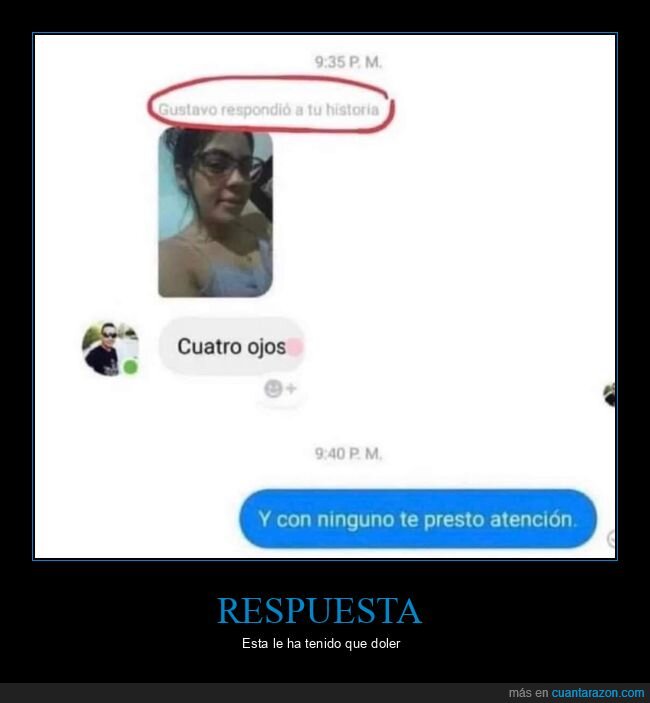 cuatro ojos,prestar atención