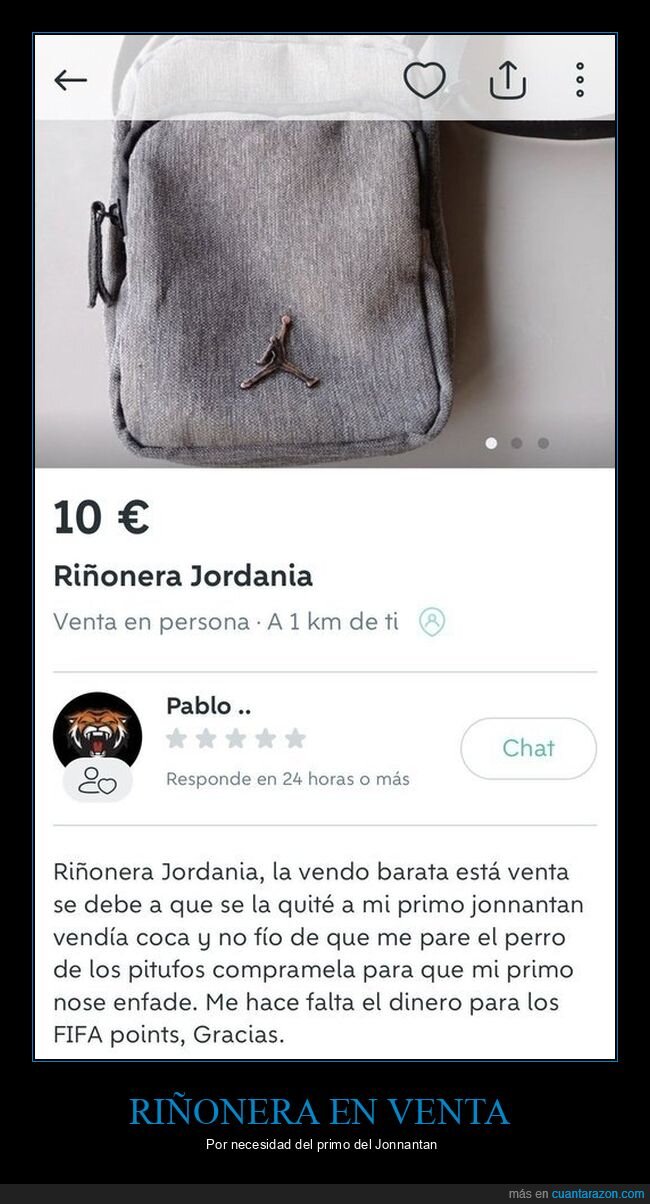 anuncios,riñonera,wallapop