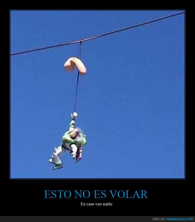 buzz lightyear,colgando,cable,wtf