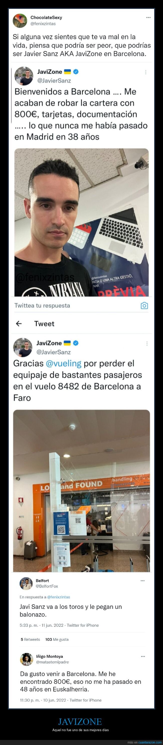 javizone,barcelona,robo,equipaje