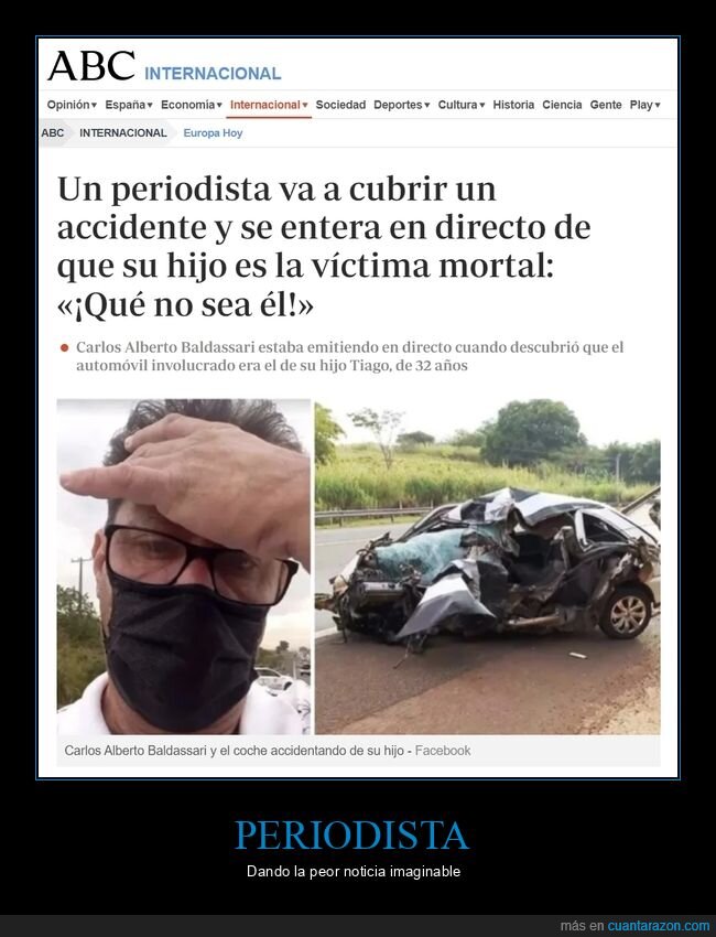 periodista,accidente,hijo