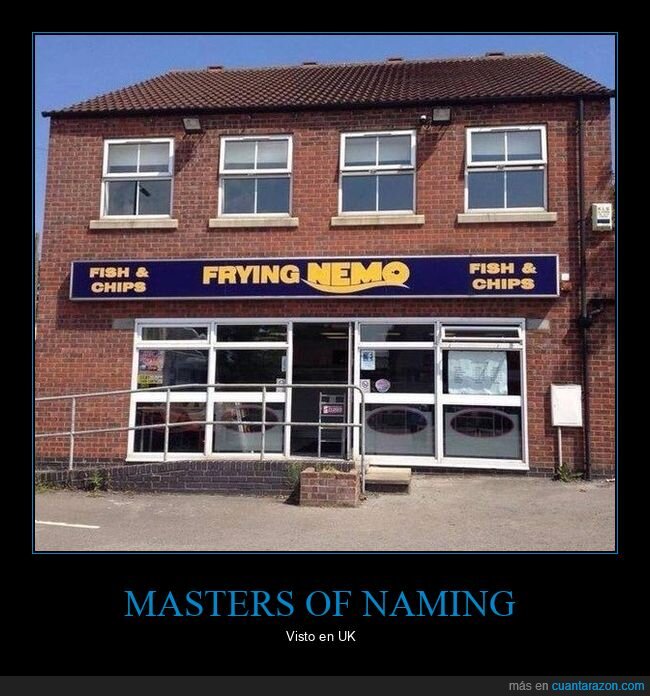 masters of naming,frying nemo,buscando a nemo,nombres