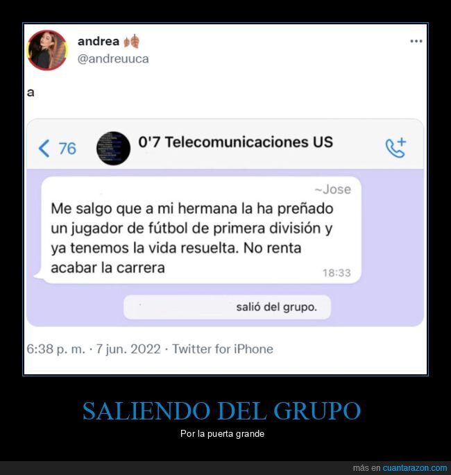 grupo de whatsapp,jugador de fútbol,hermana