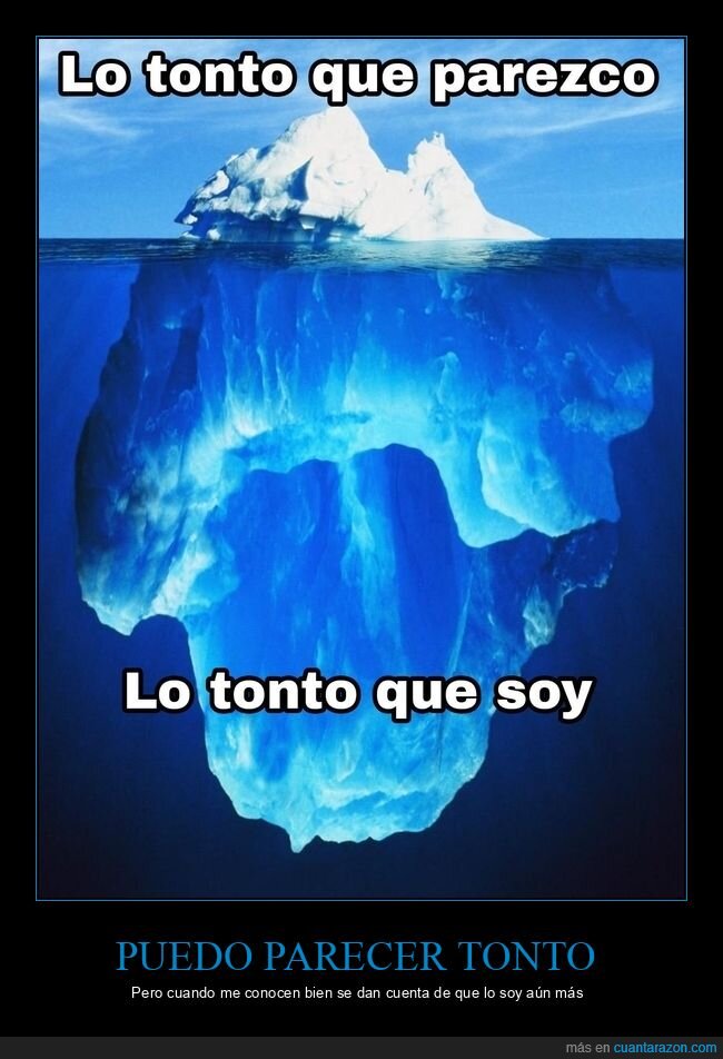 iceberg,parecer,tonto