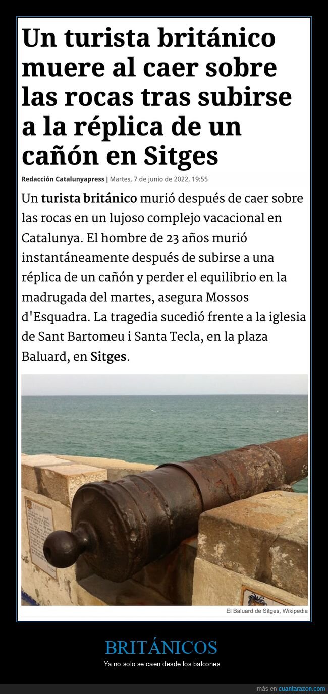 británico,caer,cañón