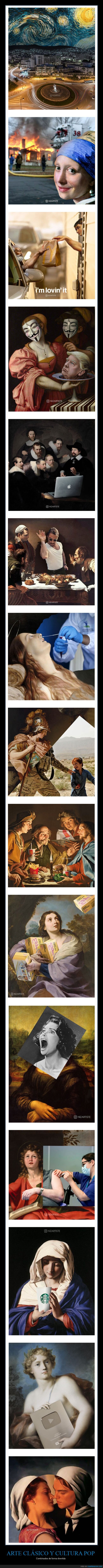 arte clásico,cultura pop,combinaciones