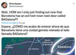 Enlace a Extranjero flipando con la existencia de Badalona