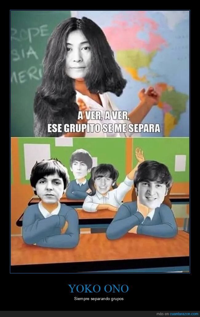 beatles,clase,separarse,yoko ono