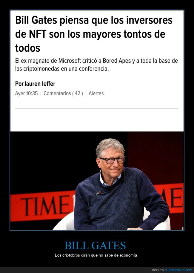 bill gates,nft,tontos