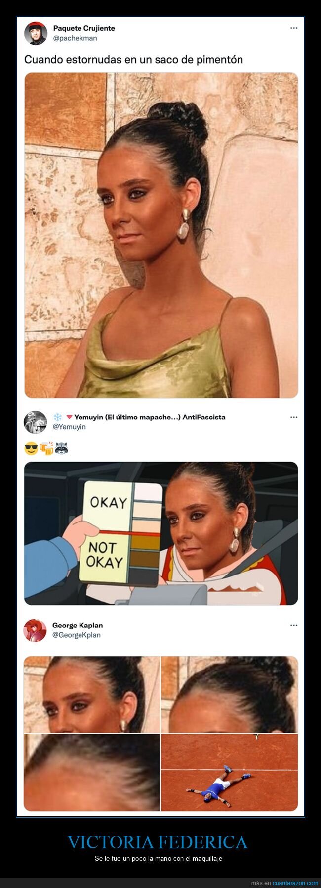 maquillaje,victoria federica,wtf