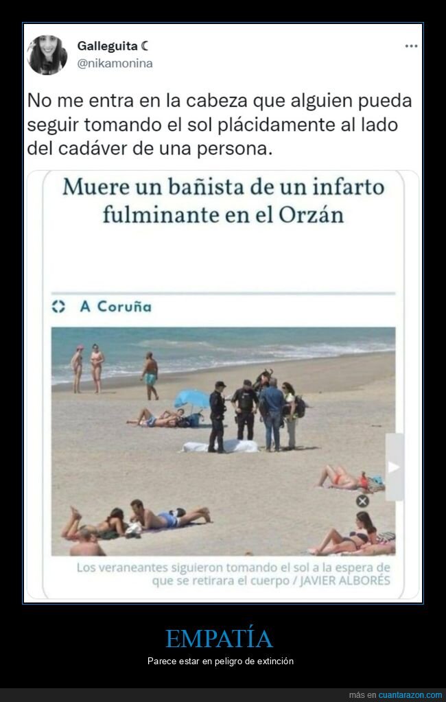 playa,cadáver,tomando el sol