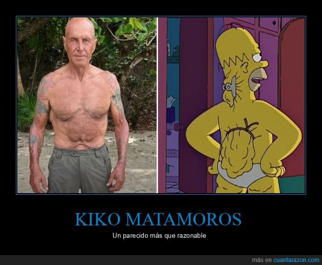 kiko matamoros,homer,simpsons,parecidos