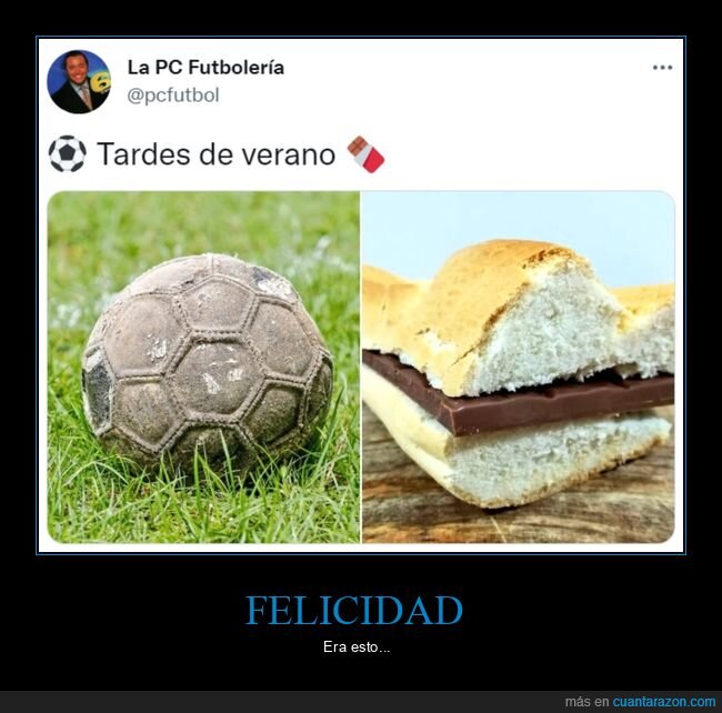 tardes,verano,balón,bocadillo