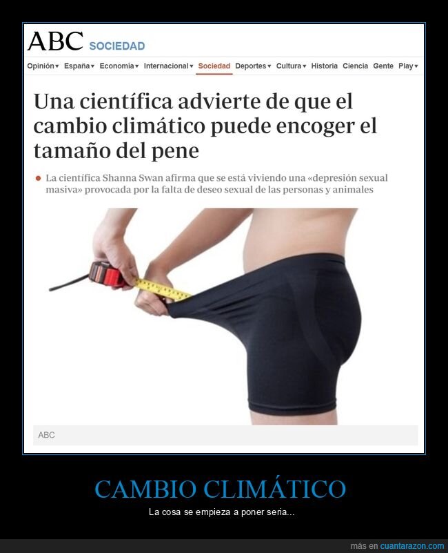 cambio clim&aacute;tico,encoger,tama&ntilde;o