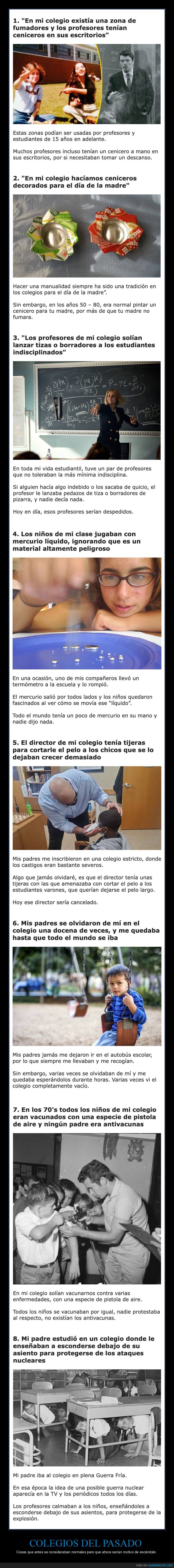 colegios,cosas normales,pasado