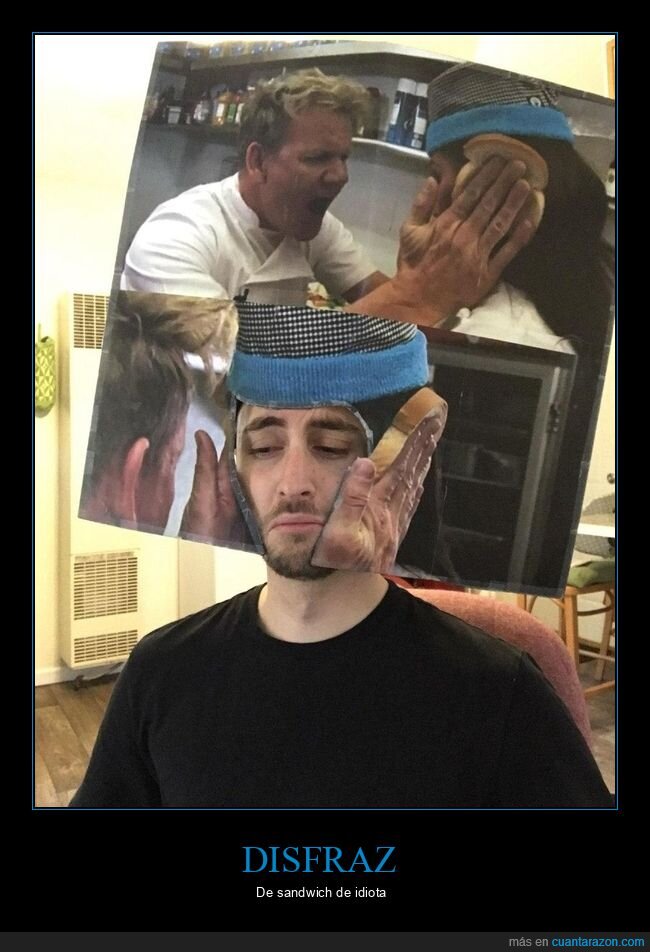 disfraz,idiot sandwich