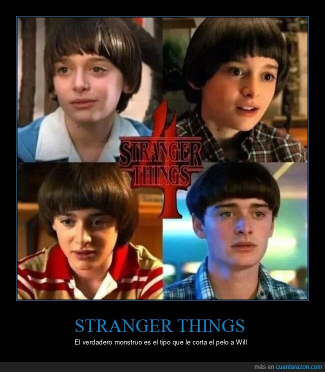 corte de pelo,monstruo,stranger things