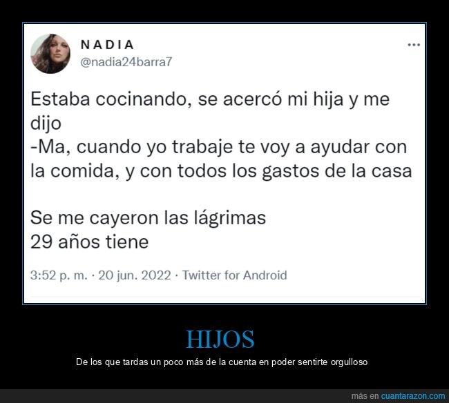 hija,trabajar,ayudar,gastos