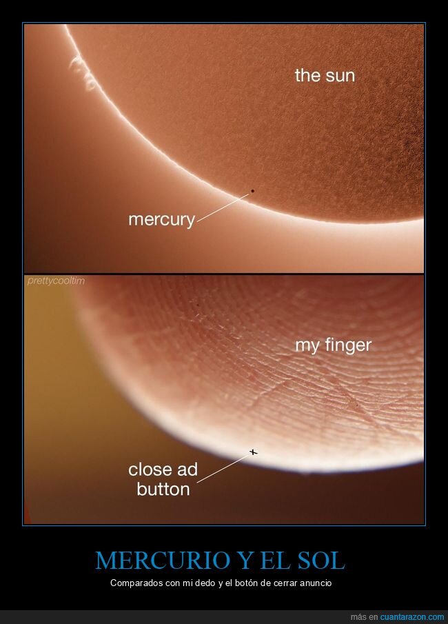 mercurio,sol,dedo,cerrar,anuncio