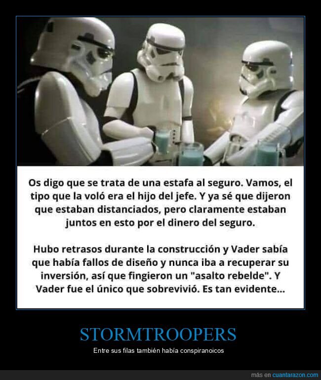stormtroopers,estafa,seguro,estrella de la muerte,star wars