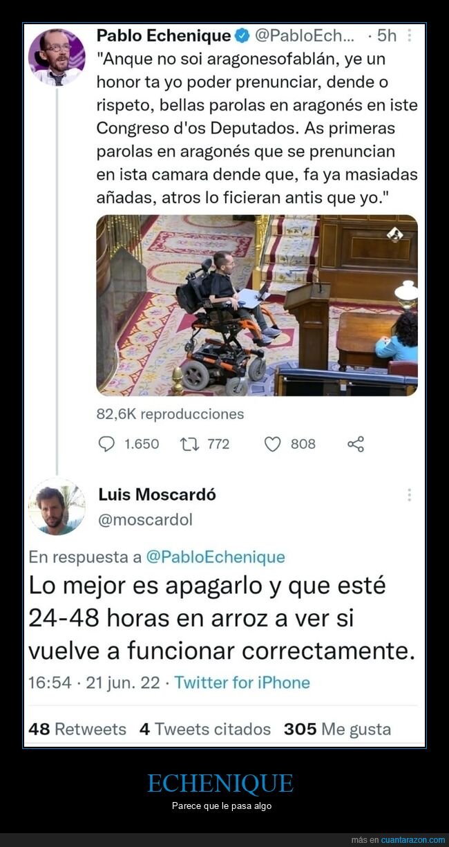 echenique,aragonés,políticos