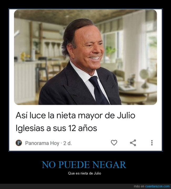 absurder,julio iglesias,nieta