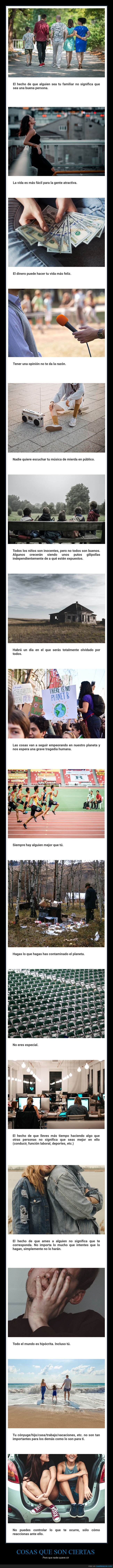 cosas ciertas,querer oír