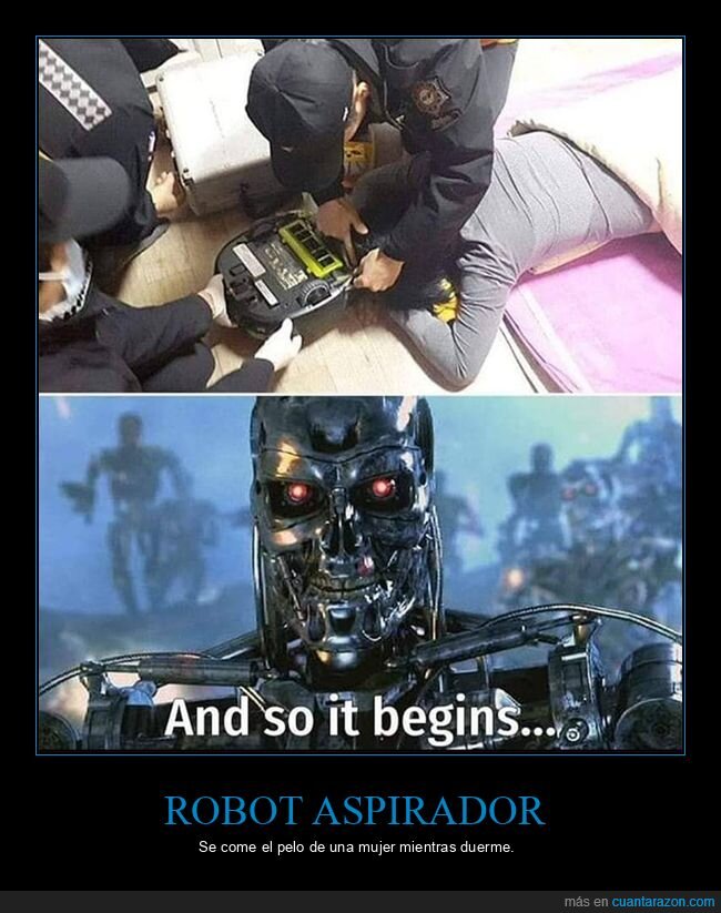 pelo,robot aspirador,terminator