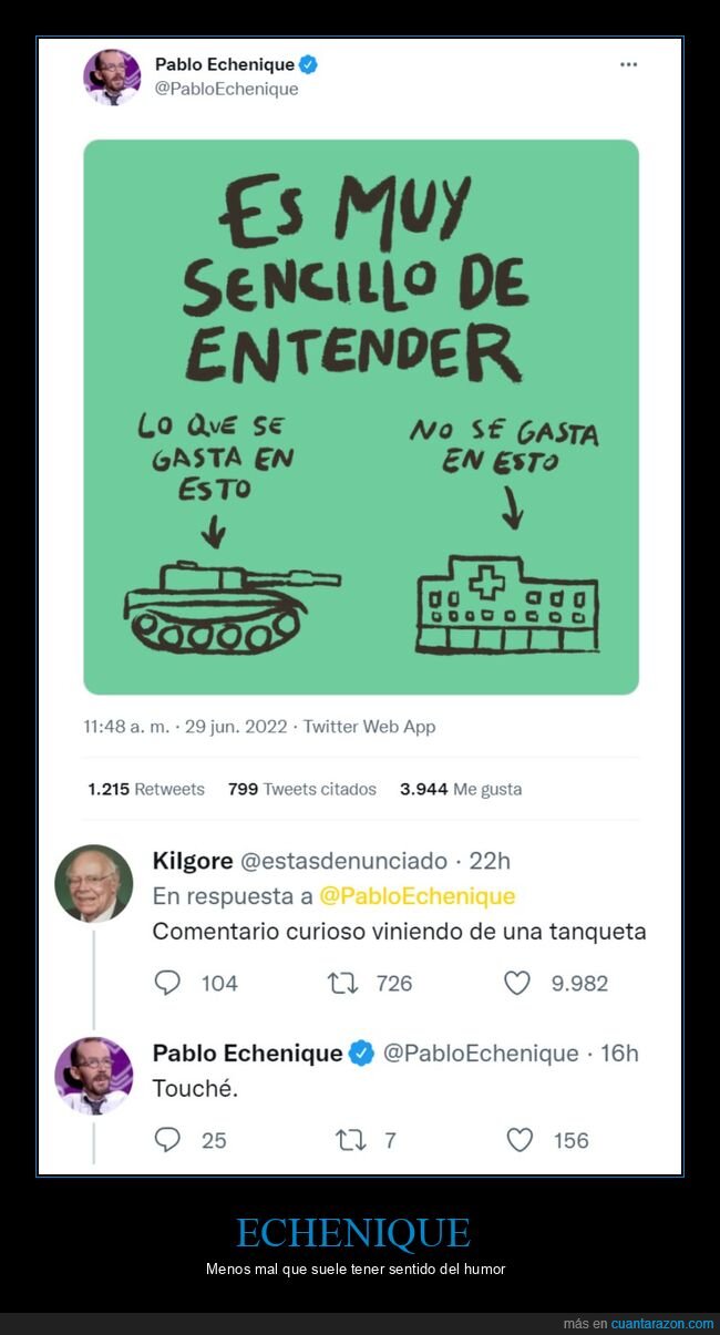 echenique,defensa,sanidad,políticos