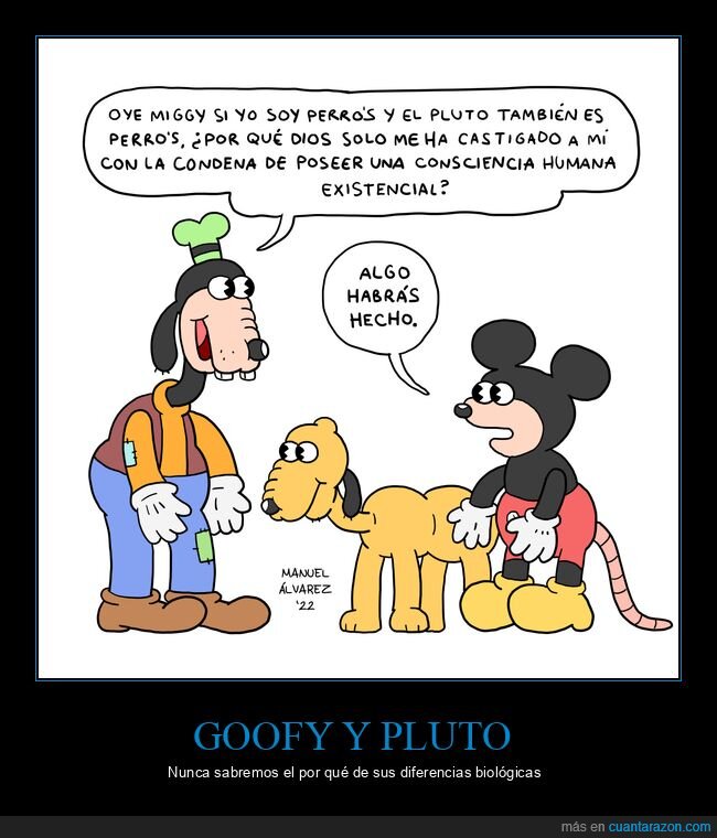 castigado,consciencia,goofy,mickey mouse,pluto