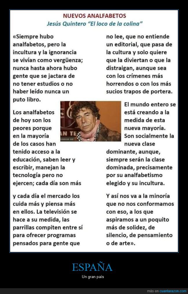jesús quintero,analfabetos