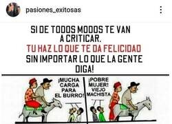 Enlace a No te vas a librar de las críticas hagas lo que hagas