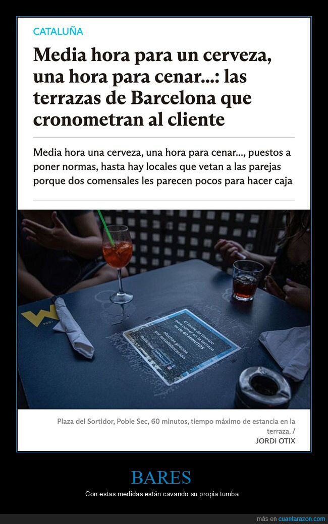 barcelona,cronometrar,terrazas,tiempo