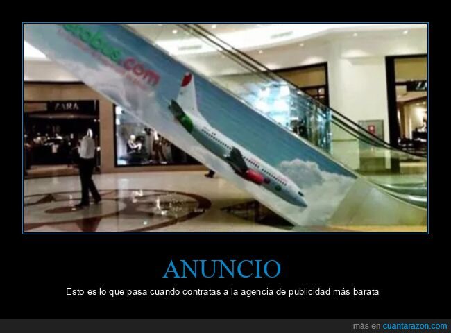 avión,escaleras,fails,publicidad