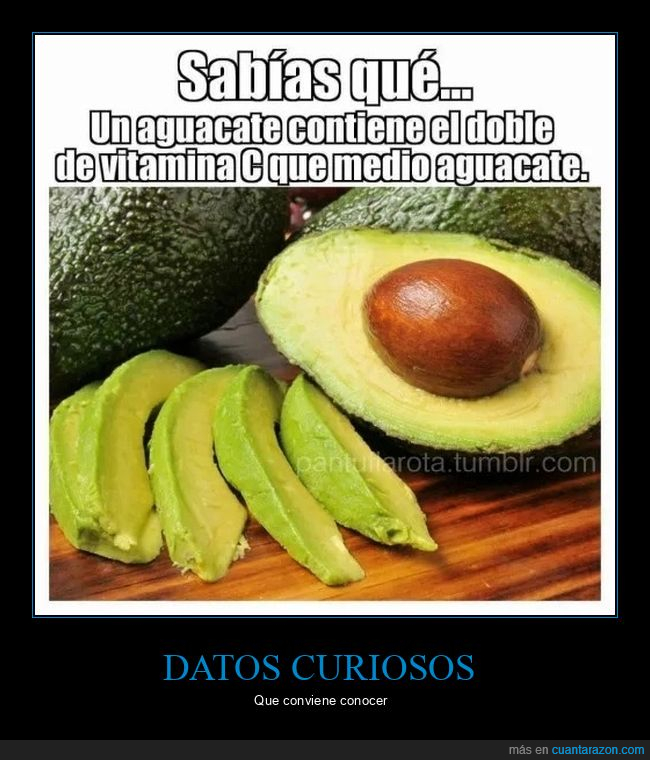 absurder,aguacate,vitamina c