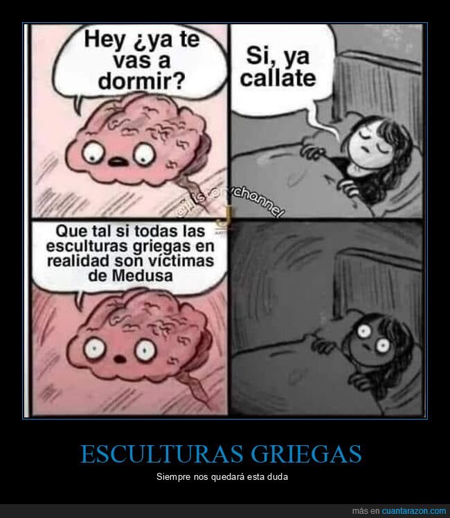 cerebro,dormir,esculturas,medusa