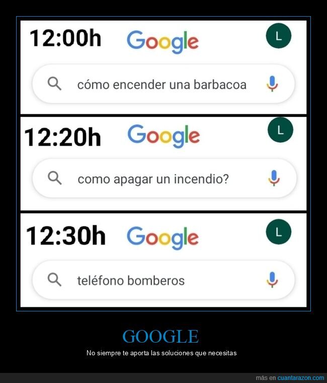 google,búsquedas,barbacoa,incendio