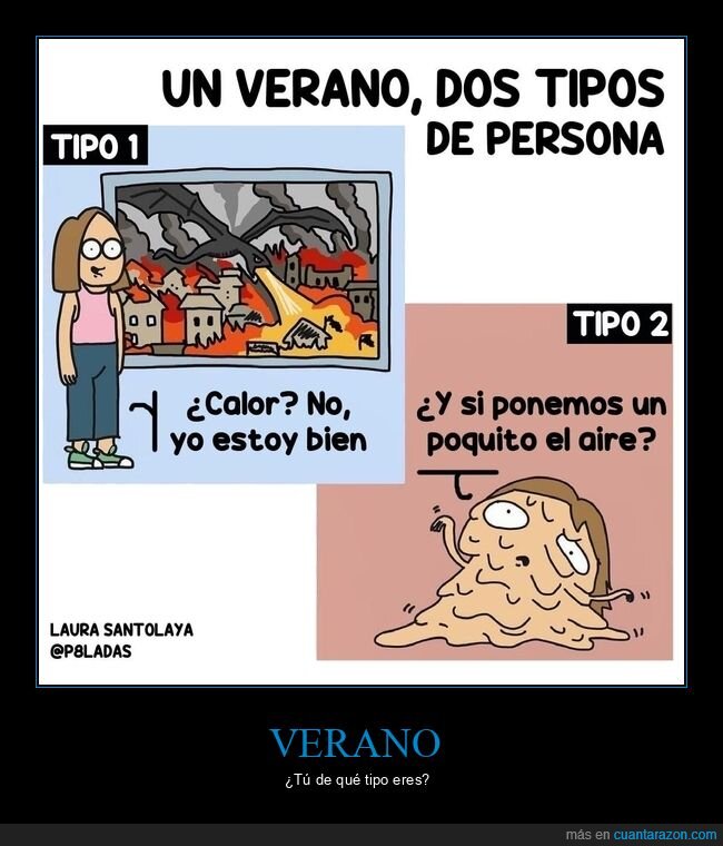 verano,calor,dos tipos