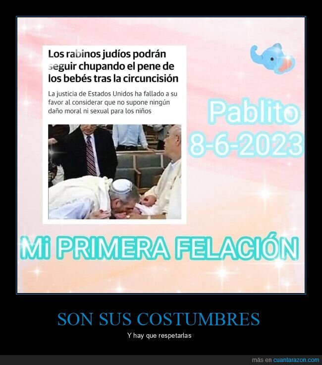 bebés,chupar,circuncisión,judíos,rabinos,wtf