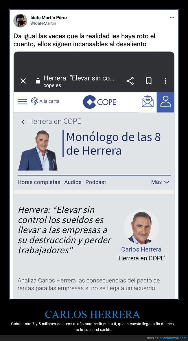 carlos herera,empresas,sueldos,trabajadores