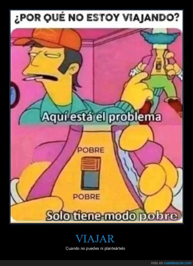 modos,pobre,simpsons,viajar