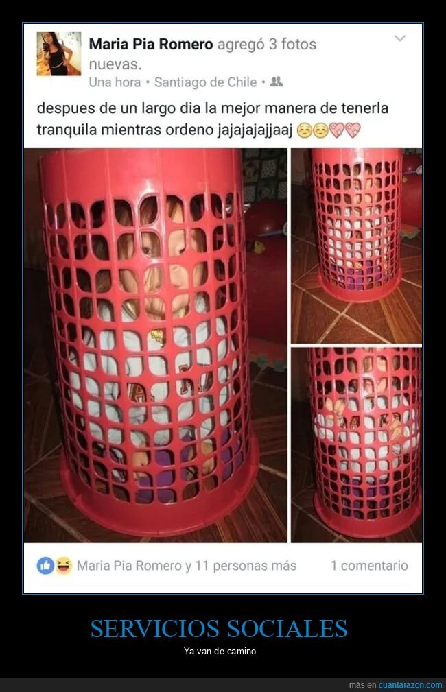 enjaulada,facebook,hija,madre,padres del año,wtf